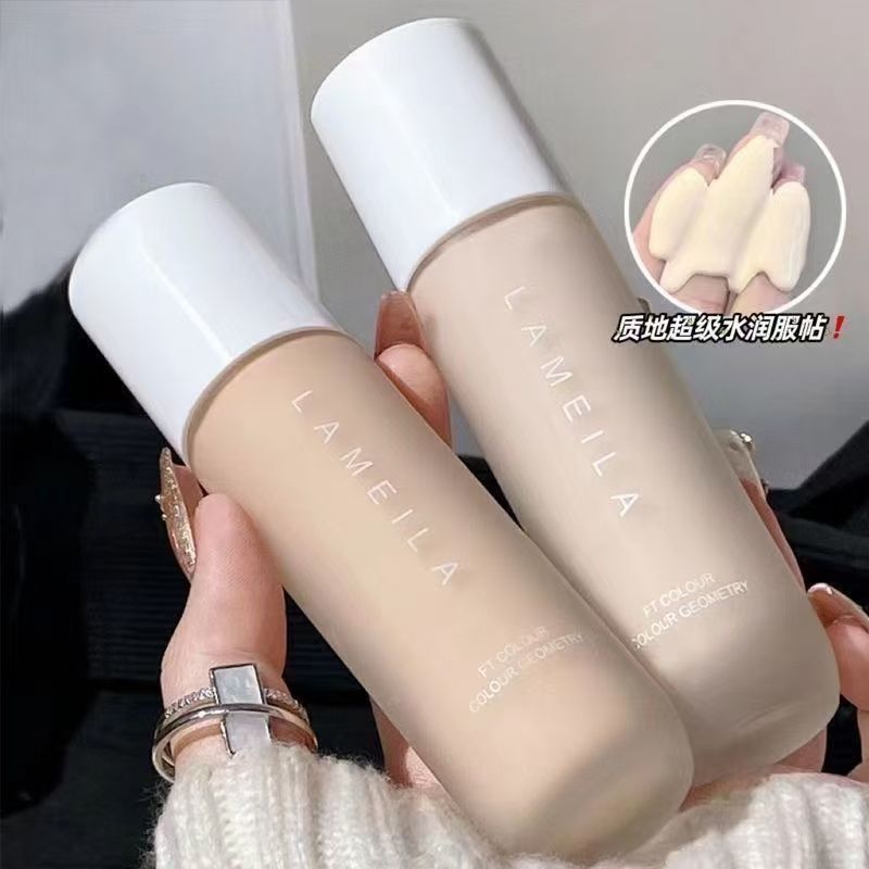 正品拉美拉粉底液清爽修饰服帖自然粉底液遮瑕持久不脱妆学生