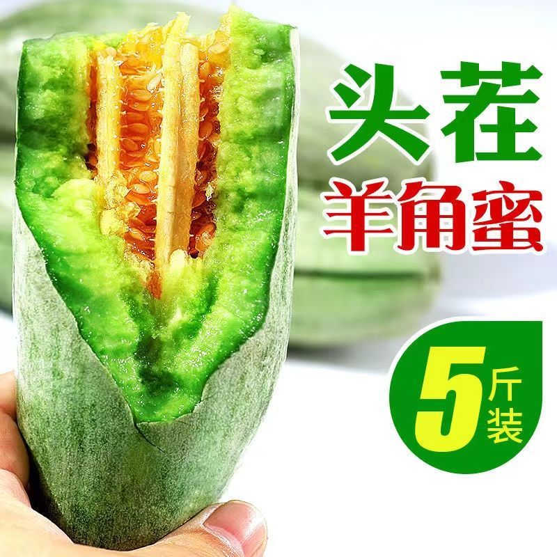 【批发价】山东羊角蜜甜瓜新鲜水果应季头茬现摘脆甜蜜瓜香瓜5斤