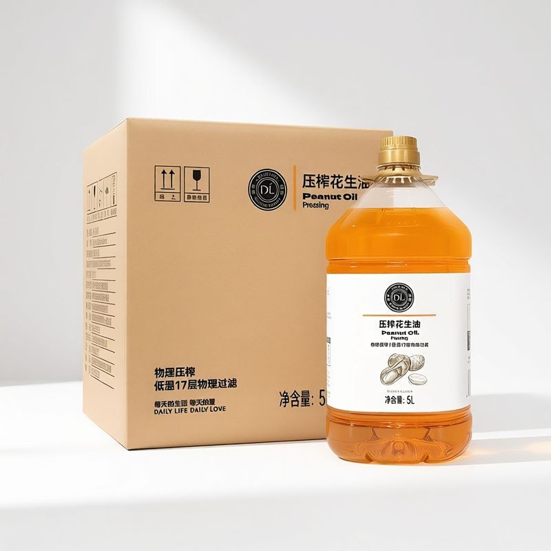 【胖东来】压榨花生油5升一级压榨花生油许昌超市正品代购现货