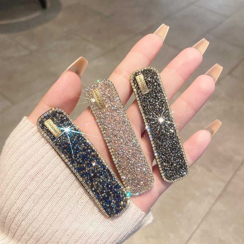 韩国水钻发夹女侧边刘海碎发bb夹子头饰网红2026年新款高端一字夹