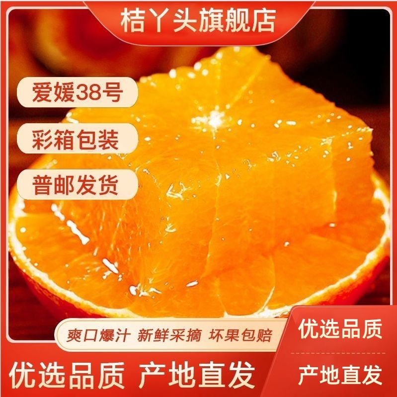 【彩箱】正宗爱媛38号果冻橙 新鲜水果 净重5/8斤 单果70以上