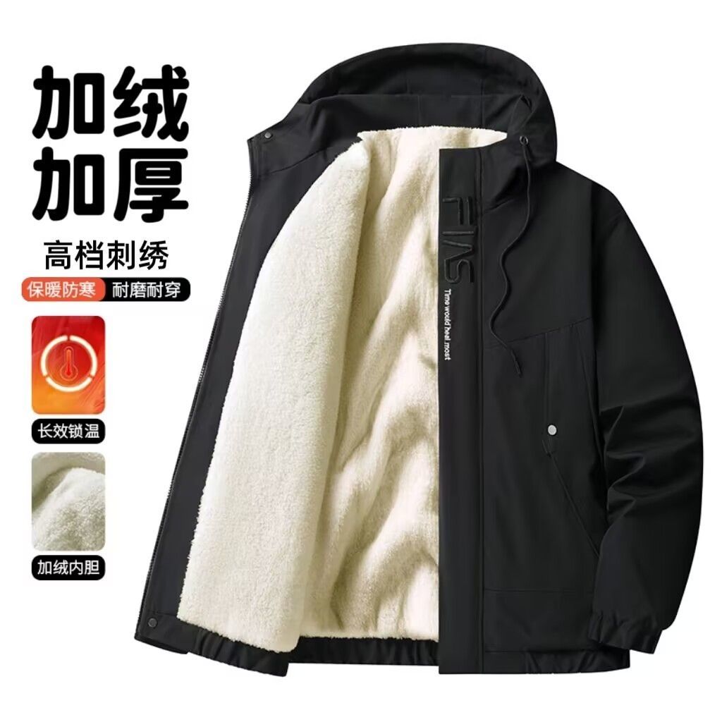 冲锋衣加绒加厚户外情侣款防风保暖登山服棉衣外套2025秋冬款上衣