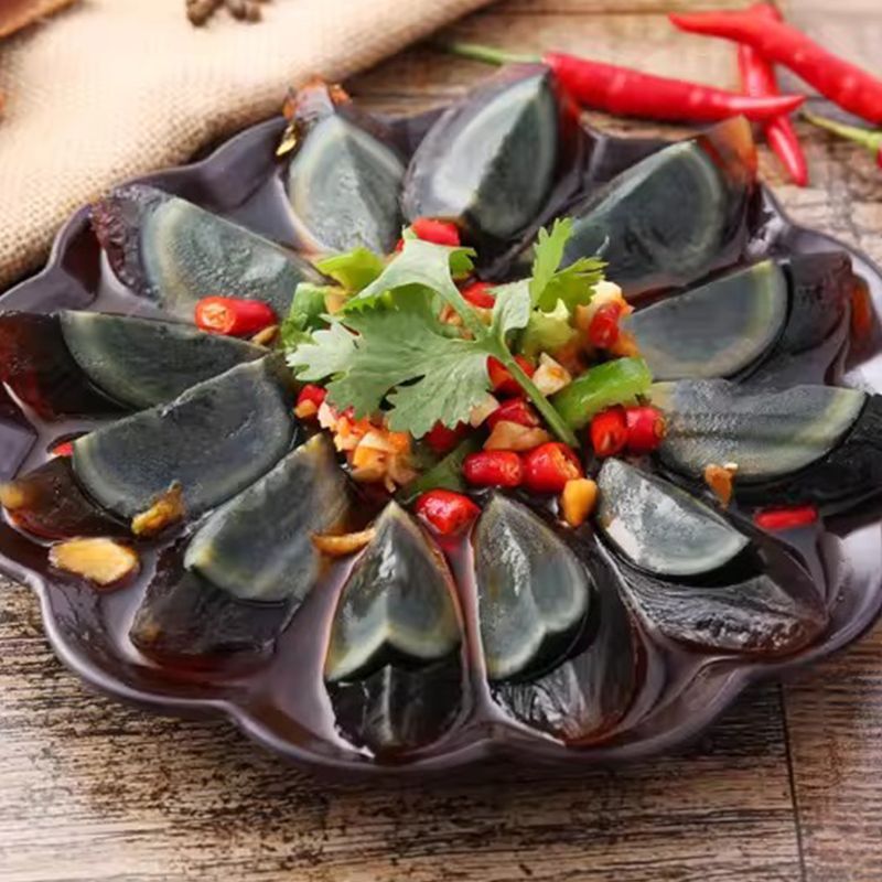 【实心砂芯皮蛋】正宗松花蛋75克特大无铅工艺鸭皮蛋变蛋即食整箱