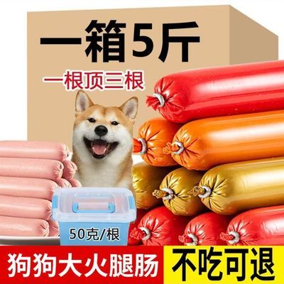 【5斤】宠物狗狗零食加大火腿肠大礼包50训宠整箱批发训练香肠
