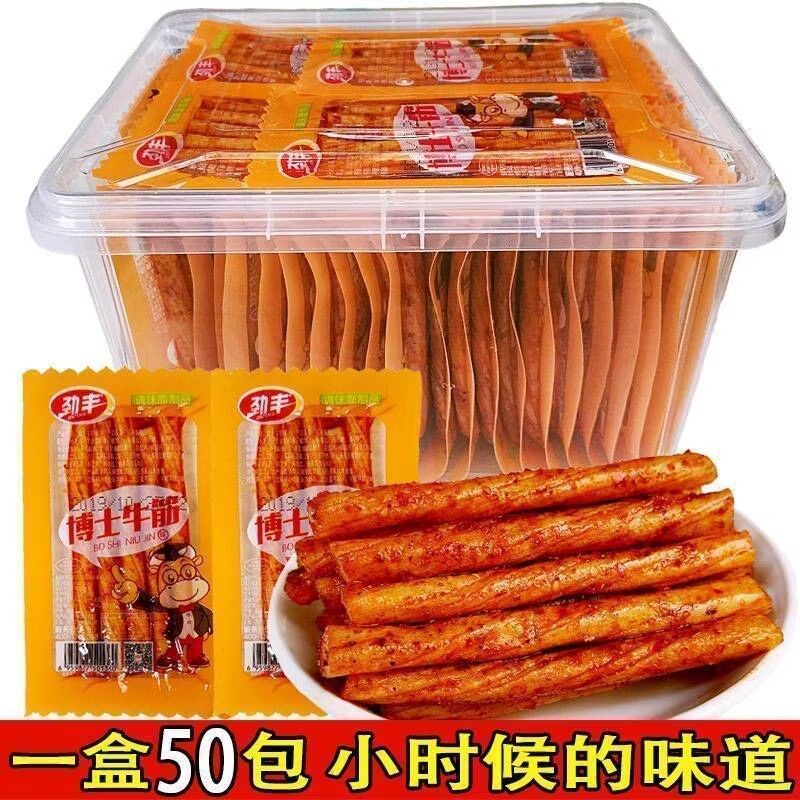 【劲丰】博士牛筋辣条辣片麻辣8090后儿时怀旧豆筋零食小食品面筋小吃
