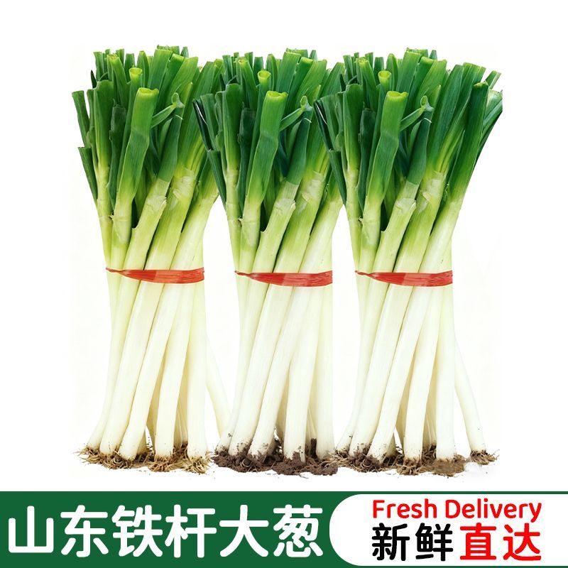 村婆婆8斤山东大葱新鲜大葱去皮去半叶煎饼卷大葱蘸酱自食香葱4斤