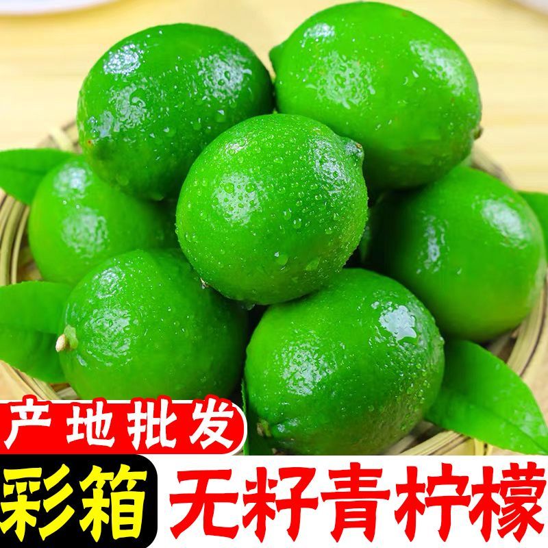【鲜果】塔希提无籽青柠檬商用新鲜柠檬香水新鲜薄皮奶茶一级彩箱