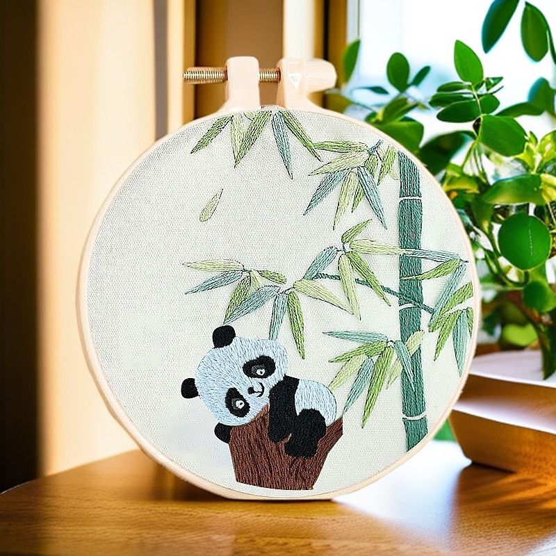 手工刺绣diy材料包新手制作学生初学者自绣挂画礼物绣花套件摆件