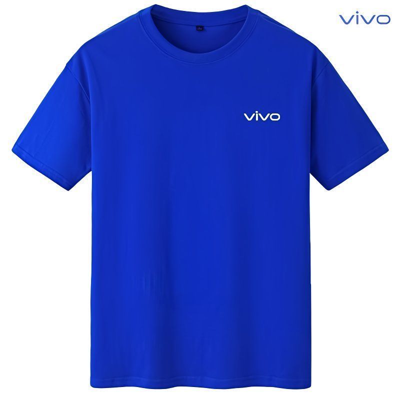 夏季新vivo工作服新款T恤定制步步高logo手机店速干圆领男女短袖