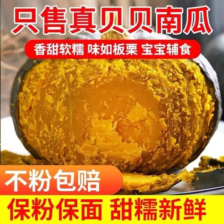 【超粉糯】正宗贝贝小南瓜板栗味老南瓜辅食新鲜蔬菜包装