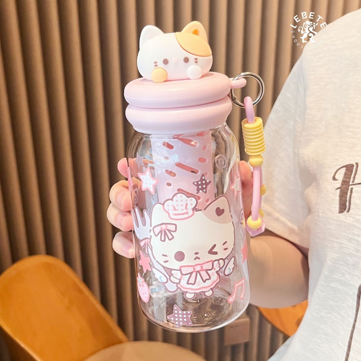 【丽贝德】可爱卡通tritan食品级吸管杯女小众不撞款高颜值水杯