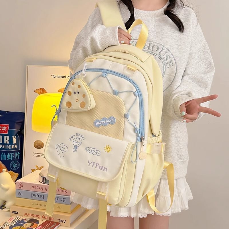 书包女孩小学生高颜值三到六年级可爱背包女初中大容量轻便双肩包