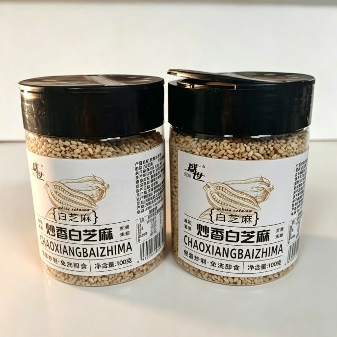 【开盖即食】盛世驻马店芝麻炒香黑白芝麻醇厚芝香浓郁口感酥脆