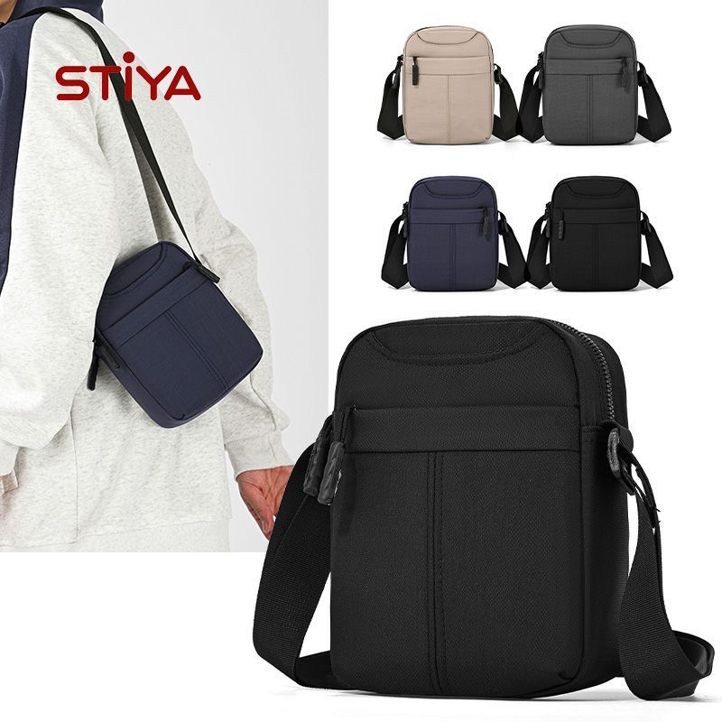 【STIYA】小背包新款斜挎包休闲大容量防水手机牛津布单肩男士男包