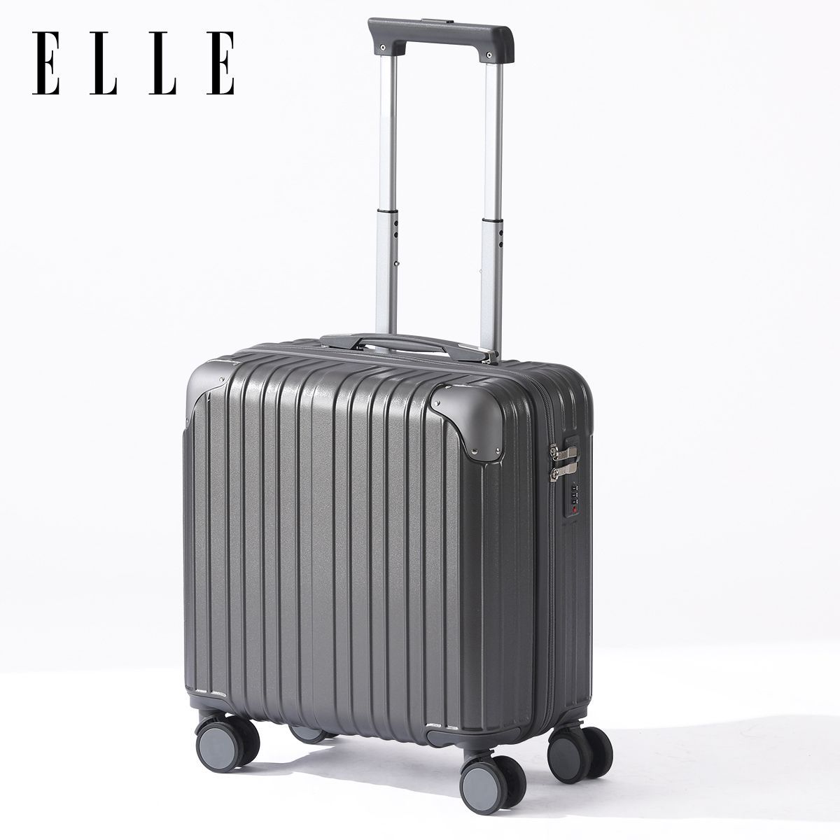 【ELLE】行李箱小型轻便登机箱密码箱18寸出差旅行箱静音万向轮拉杆箱