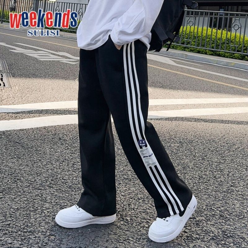WEEKENDS男童裤子春秋款长裤男孩运动裤中大童校裤冬季加绒直筒裤
