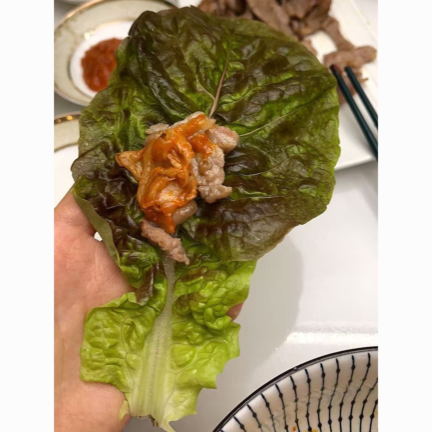 新鲜蔬菜叶现摘包邮新鲜韩国生菜紫色韩式生菜包饭包肉坏单包赔