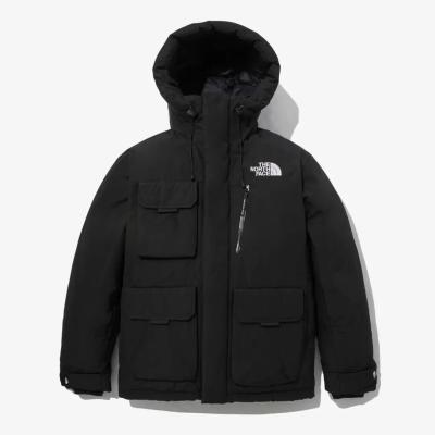 【北面】户外加厚秋冬男女工装风多口袋保暖鹅绒连帽羽绒服NJ1DP66A