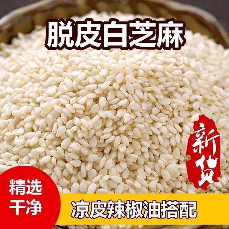 今年新货精选脱皮白芝麻生白芝麻优质生白芝麻黑芝麻干净无沙子