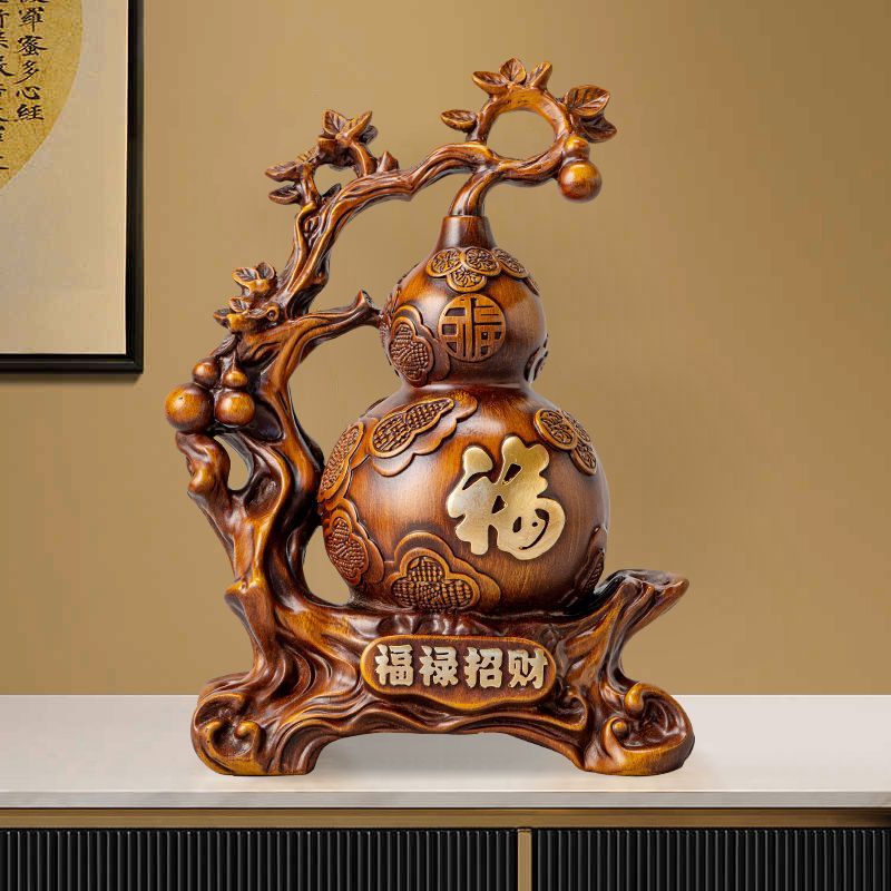招财葫芦摆件家用旺宅客厅办公室玄关酒柜装饰品乔迁搬家创意礼品