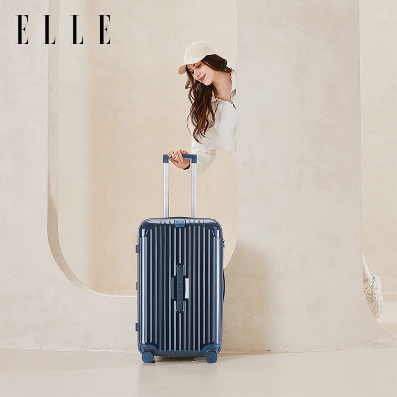 【ELLE】运动行李箱女大容量万向轮旅行箱多功能拉杆箱高颜值密码箱子