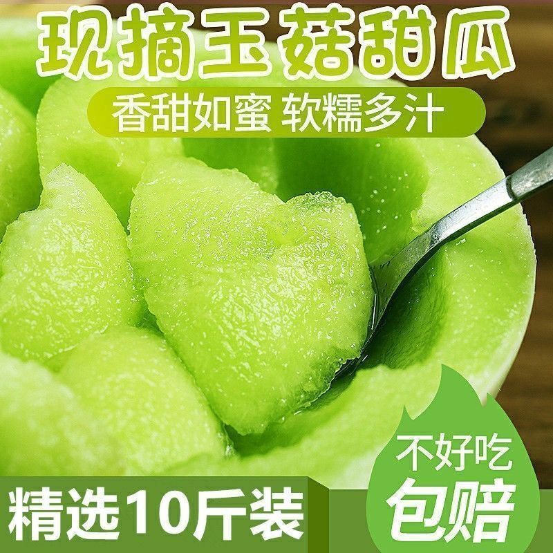冰淇淋蜜瓜玉菇甜瓜当季哈密瓜香瓜孕妇新鲜应季水果整箱批发