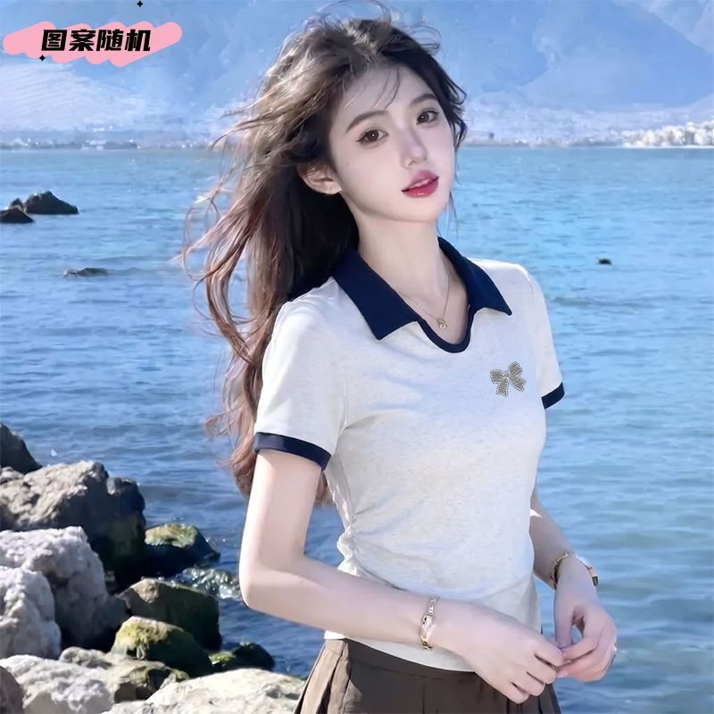 清仓捡漏夏季短袖女2026新款大码女士显瘦POLO衫宽松短裤两件套