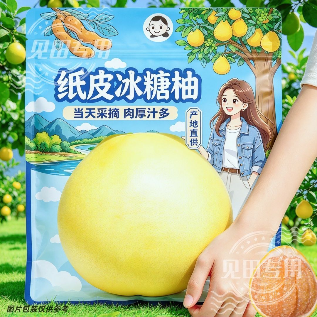 【爆汁】正宗福建白心蜜柚白柚白肉薄皮多汁超甜柚子应季水果批发