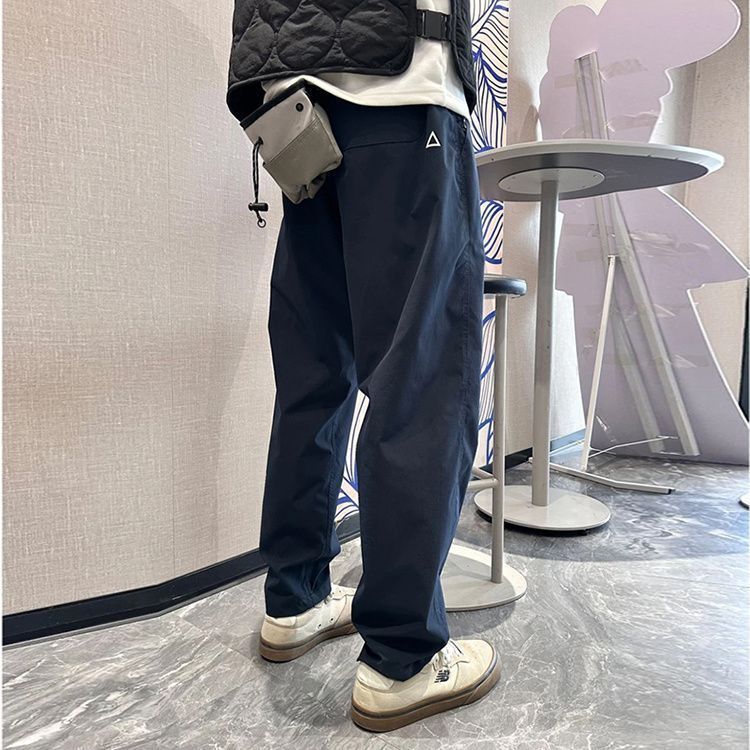 2026新款秋季美式机能宽松工装锥形户外长裤休闲裤男三角形标裤子