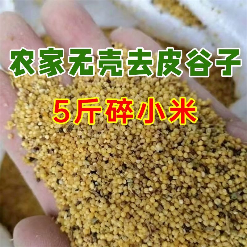 碎小米便宜米草籽米喂鸡特价清仓色选米鸟粮饲料鸡鸭鹅饲料鸟食