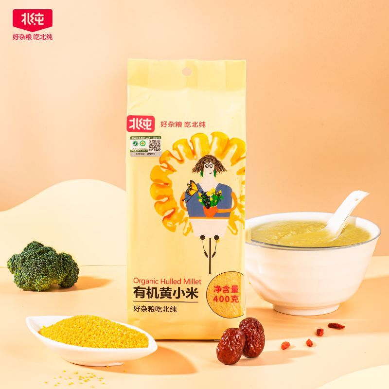 【北纯】有机黄小米400g黄小米粥米米粥小米粥小黄米