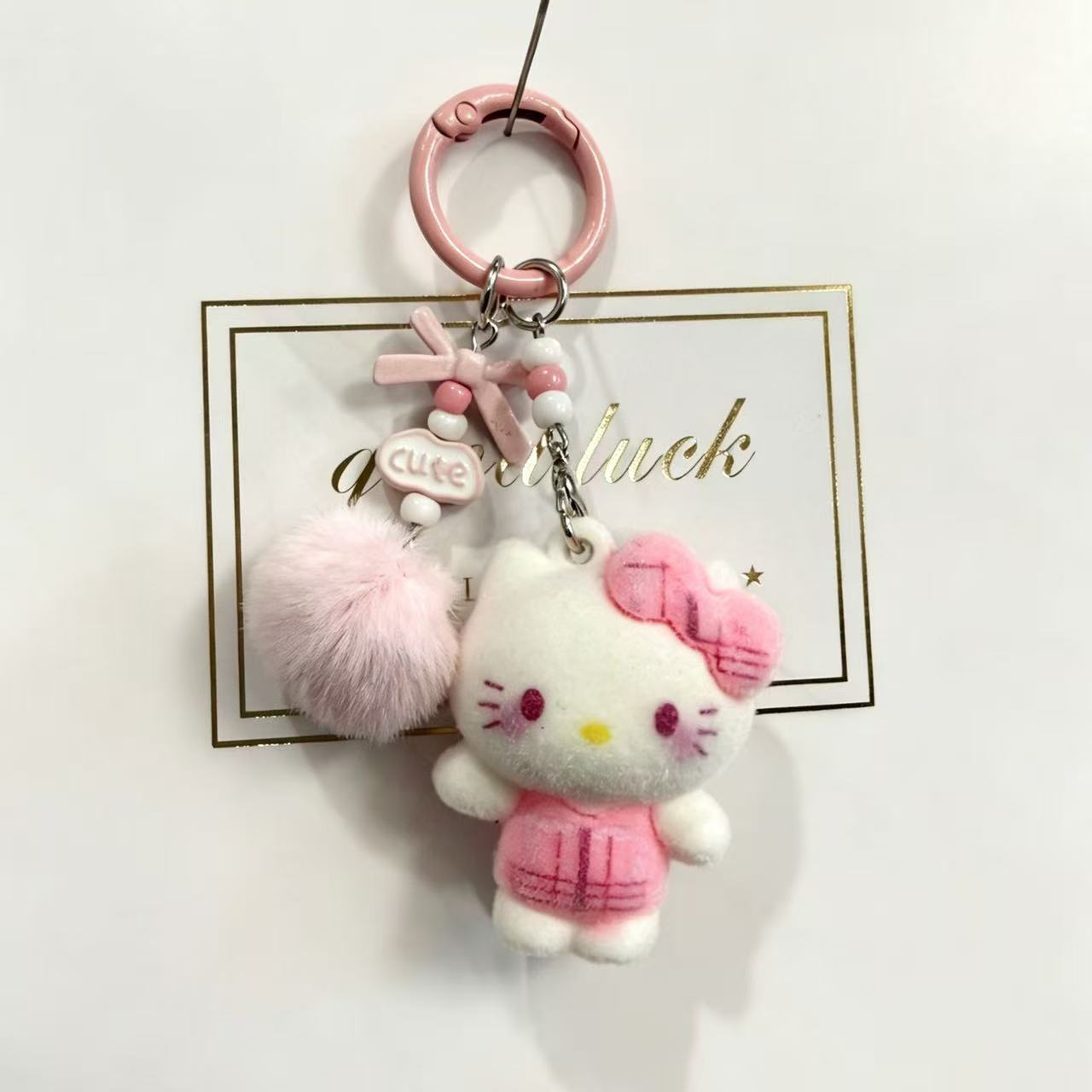 植绒KITTYKitty卡通挂件可爱钥匙扣公仔礼物书包挂件学生闺蜜礼物【7天内发货】