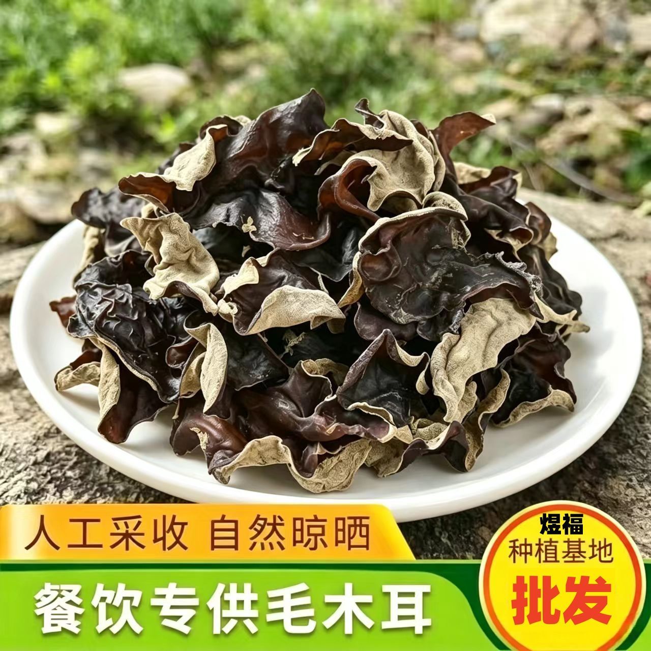 大朵黑木耳毛木耳大木耳脆木耳皮耳散装批发餐饮商用火锅螺狮粉