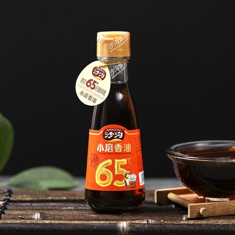 沙沟小磨香油 纯正宗石磨水代法 家用小瓶装芝麻油  凉拌烹饪调味