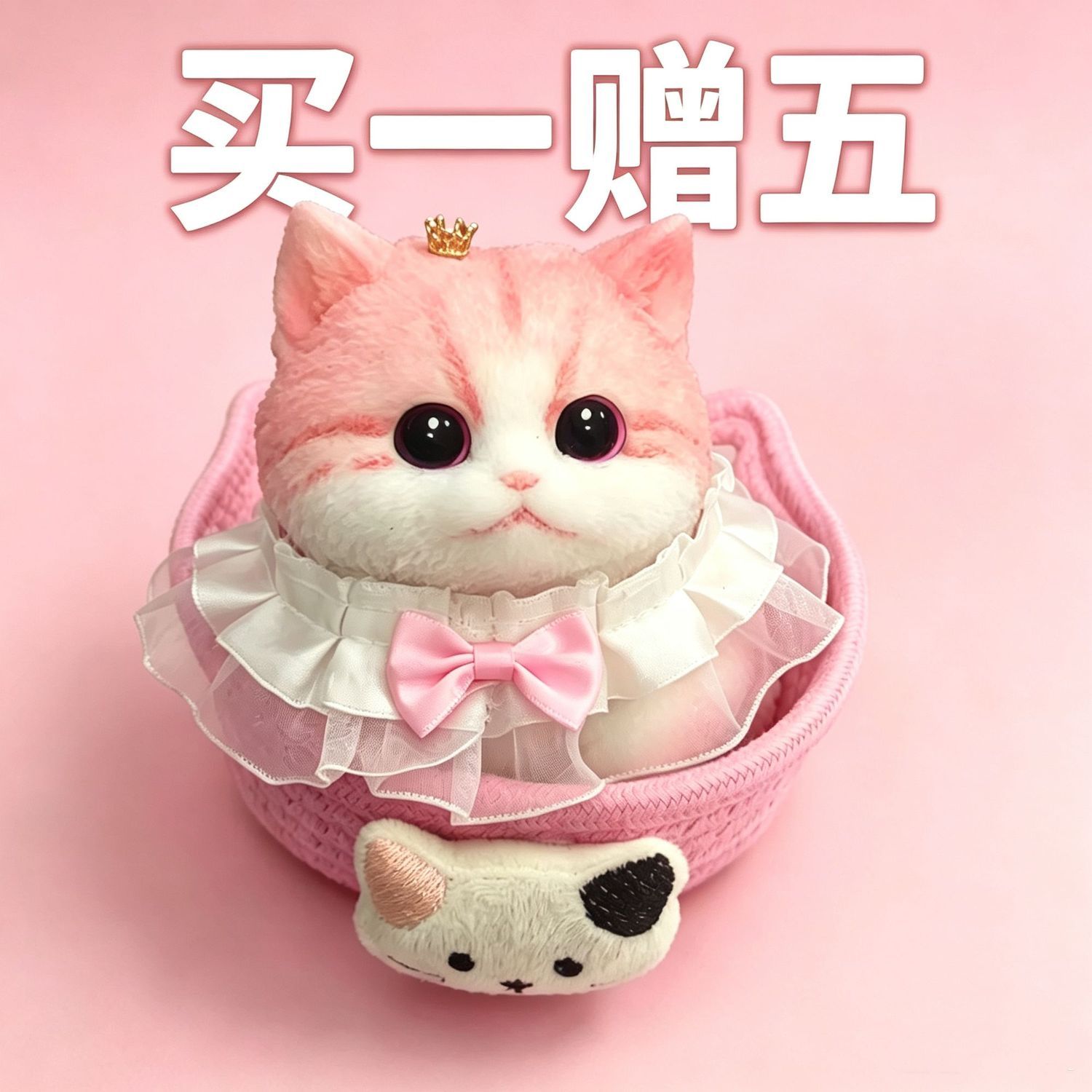 纯手工高品猫咪大猫diy减压解压玩具创意仿真萌宠高颜值礼物摆件