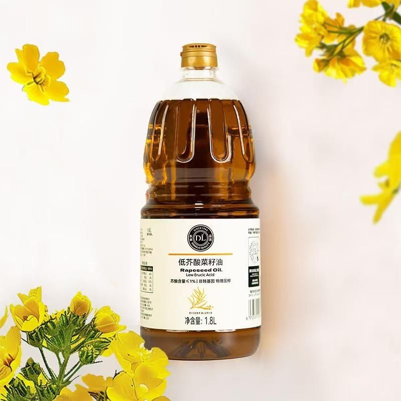 DL许昌东来芥酸菜籽油1.8L非转基因物理压榨食用油正品代购