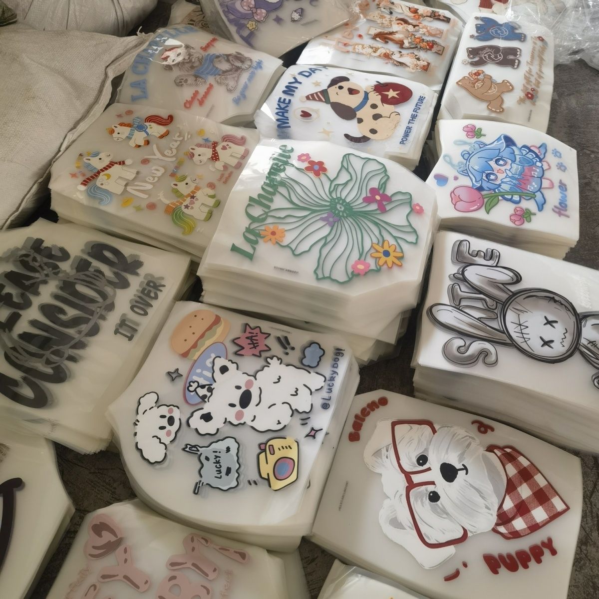 男女卡通大小图案烫画按斤称 热转印印花贴 DIY童装卫衣T恤装饰