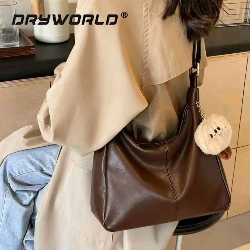 【DRYWORLD】爆款通勤休闲托特大容量斜挎包单肩包简约大容量包包女