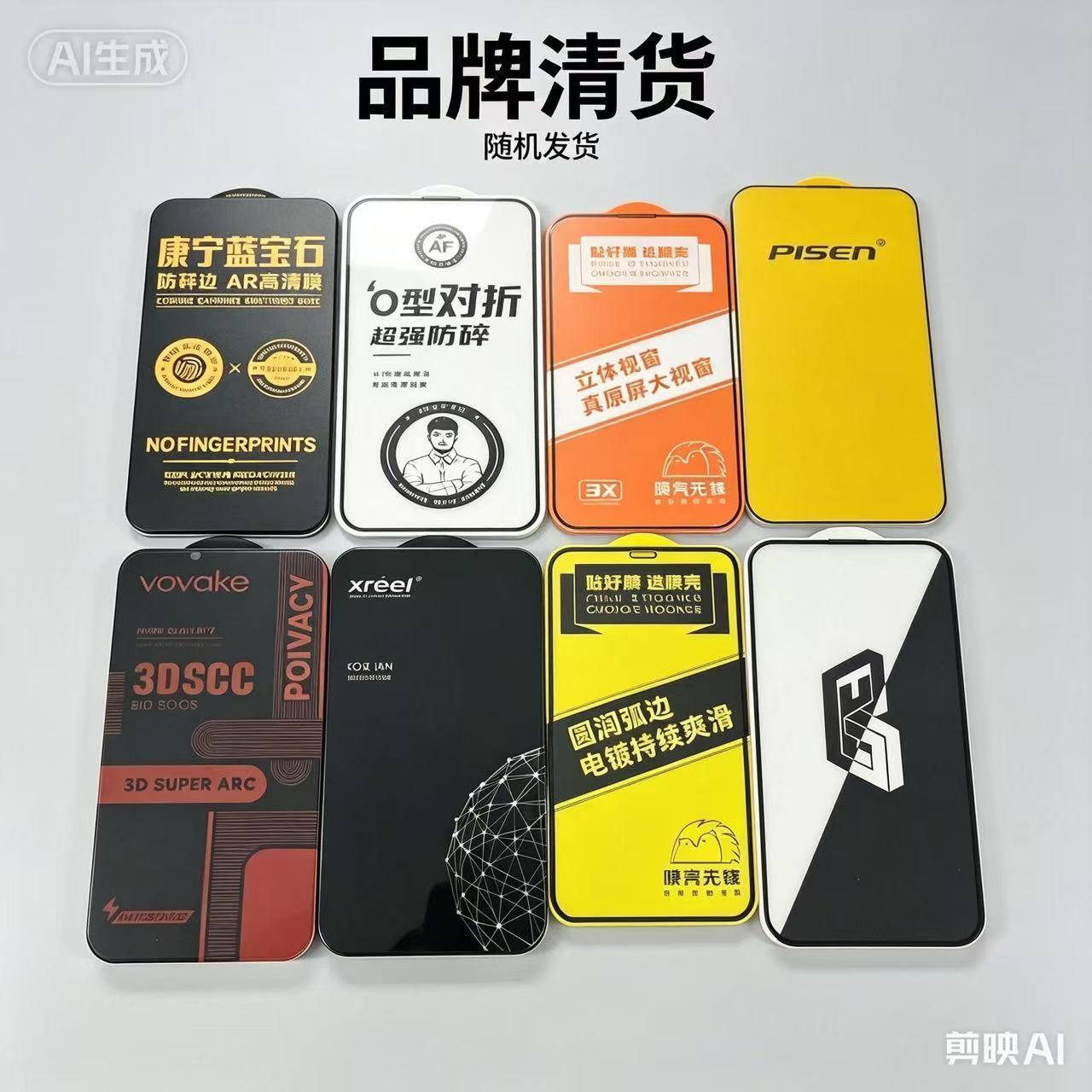 苹果系列钢化膜防尘全屏覆盖高清电镀抗指纹防摔手机保护膜