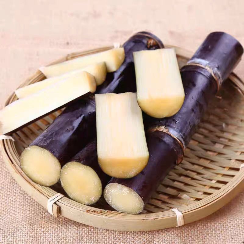 贵州甘蔗黑皮紫皮甘蔗新鲜非青黄皮甜杆正宗薄皮甘蔗