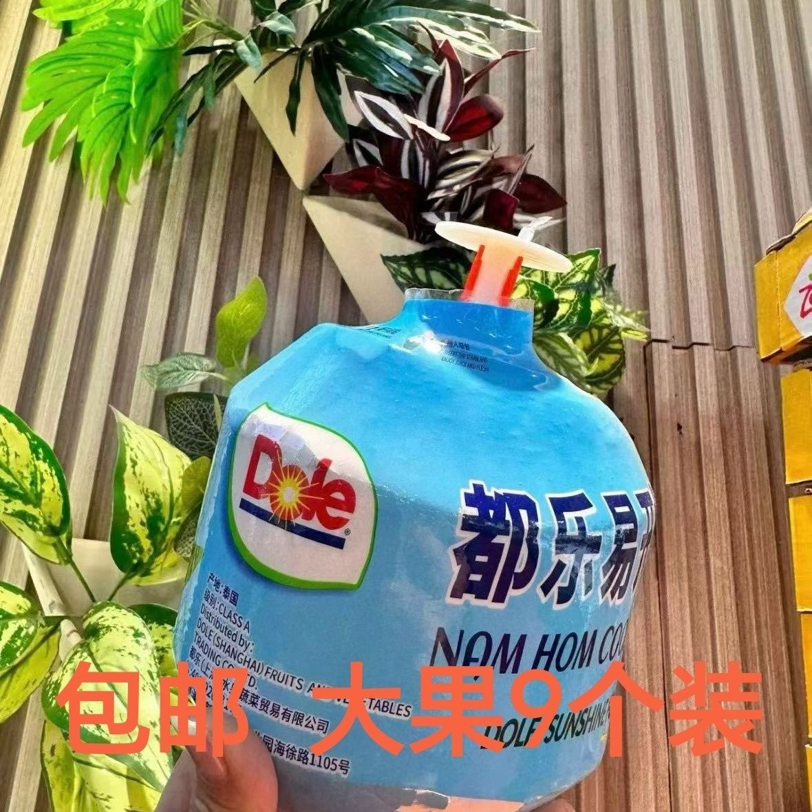 【都乐】泰国DOLE进口易开大果整箱椰青新鲜香水椰子大果椰青一级直发