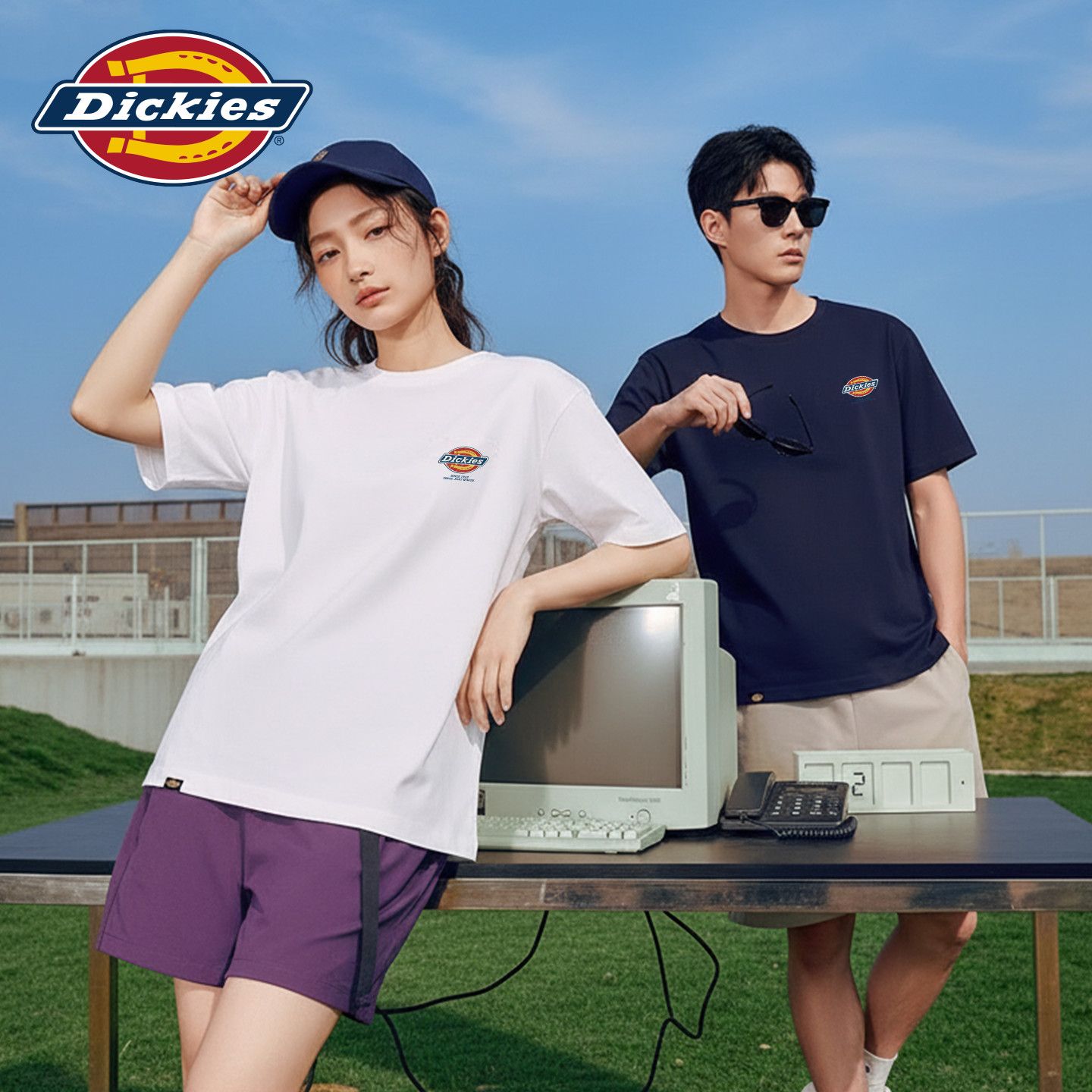 【Dickies】短袖t恤男女款夏季新款圆领半袖重磅纯棉宽松休闲上衣体恤