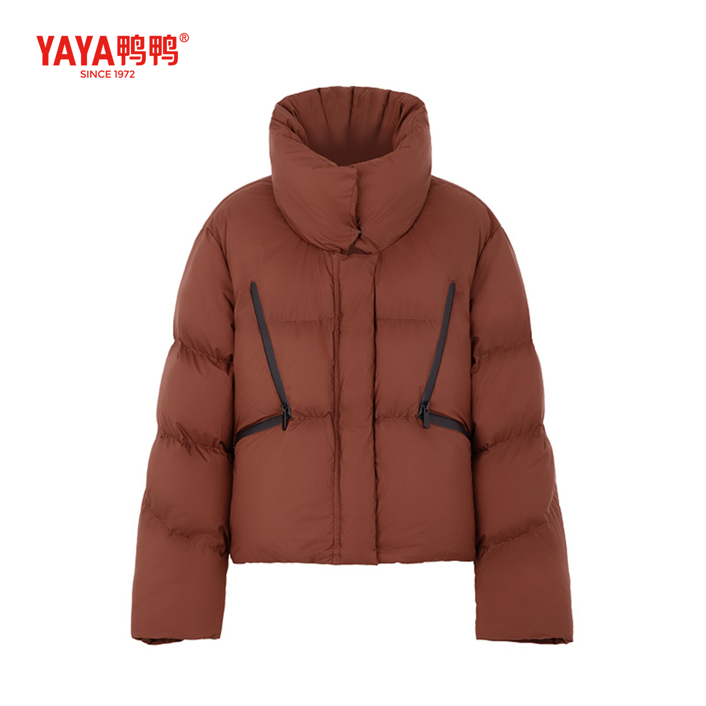【YAYA】鸭鸭官方新国标90绒羽绒服2026冬季新款百搭休闲短款女外套