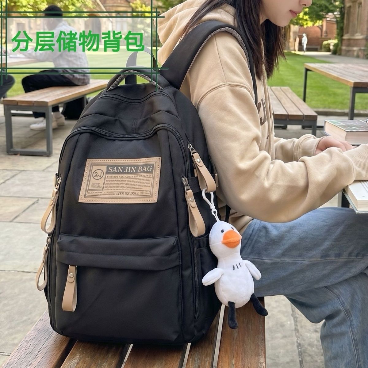 双肩包女旅游轻便2026新款旅行背包高颜值休闲登山包男生出游书包