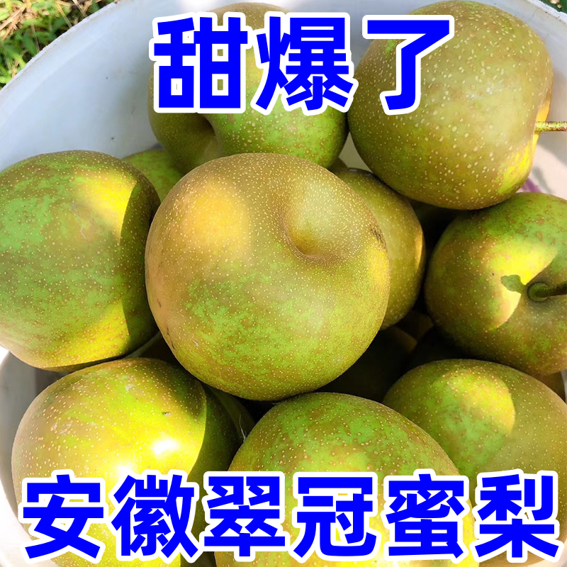 【甜梨】翠冠丑蜜梨花皮蜜梨当季水果批发脆甜多汁包邮一整箱