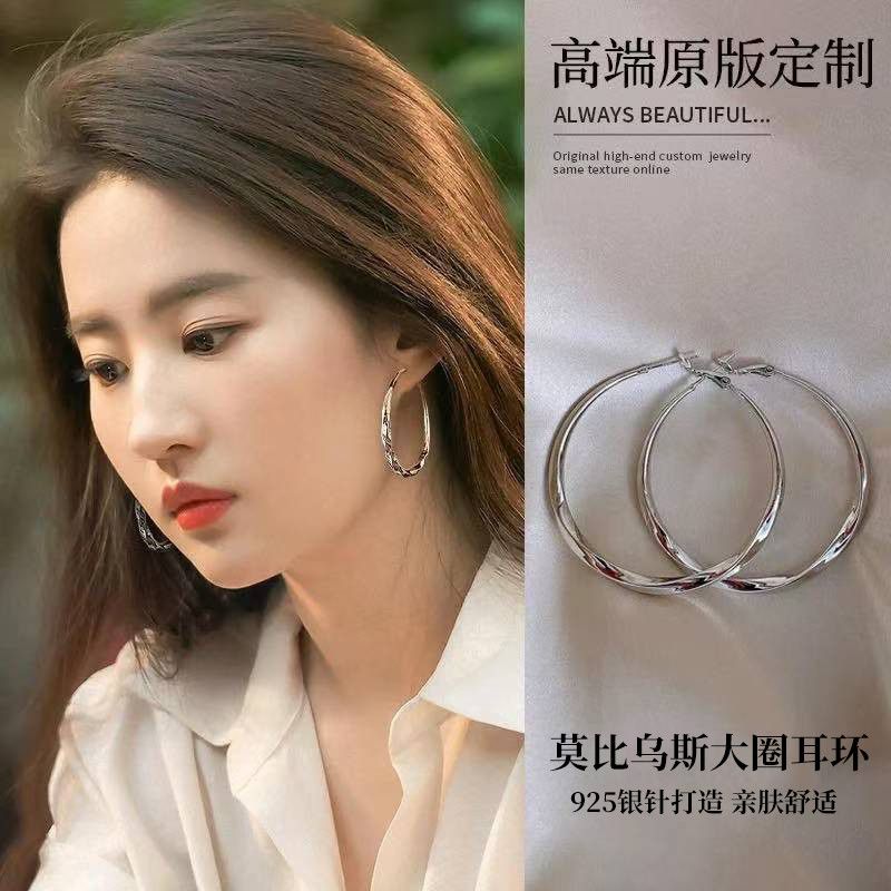【DAISY DREAM】925银针简约大圆圈耳环耳钉女耳饰耳圈2026新款爆款