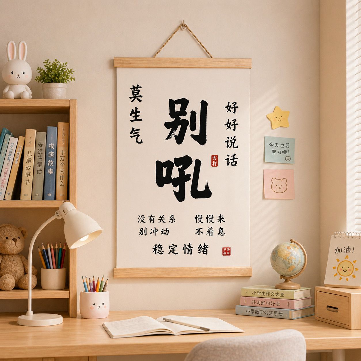静心呼吸禅意门挂画别吼情绪稳定客厅卧室书房装饰画字画