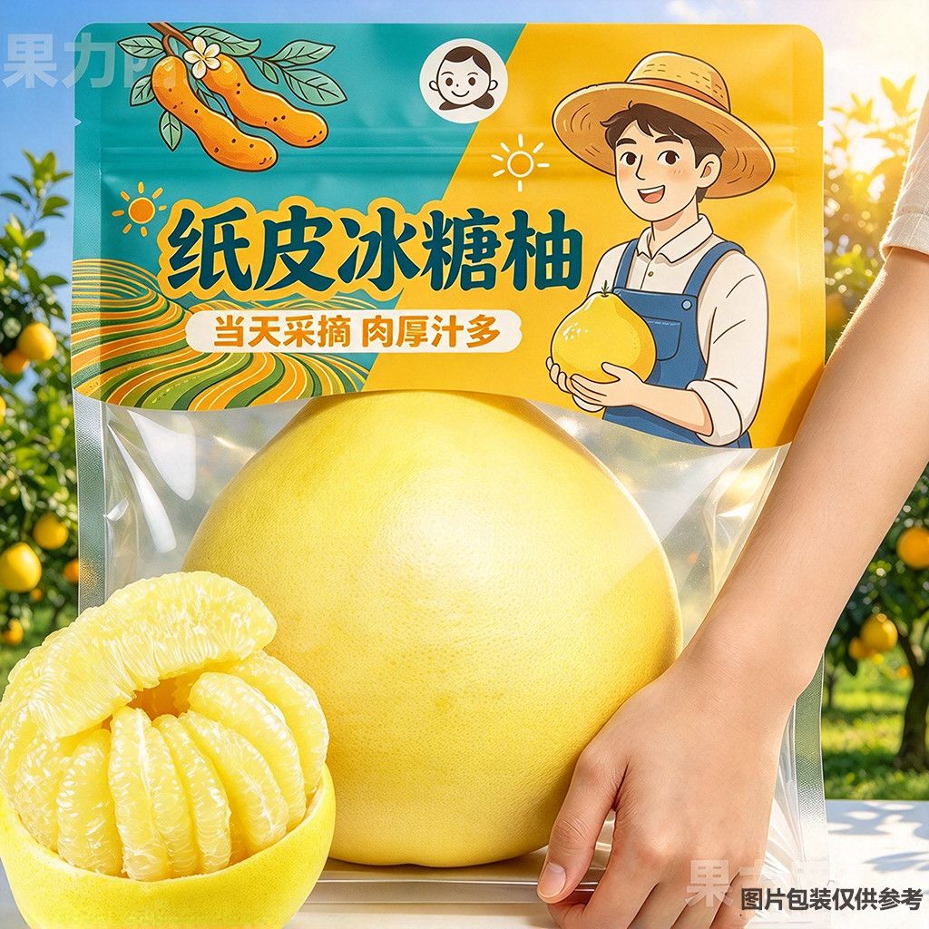【福建白柚】福建平和琯溪白心蜜柚子红心柚孕妇新鲜水果批发甜