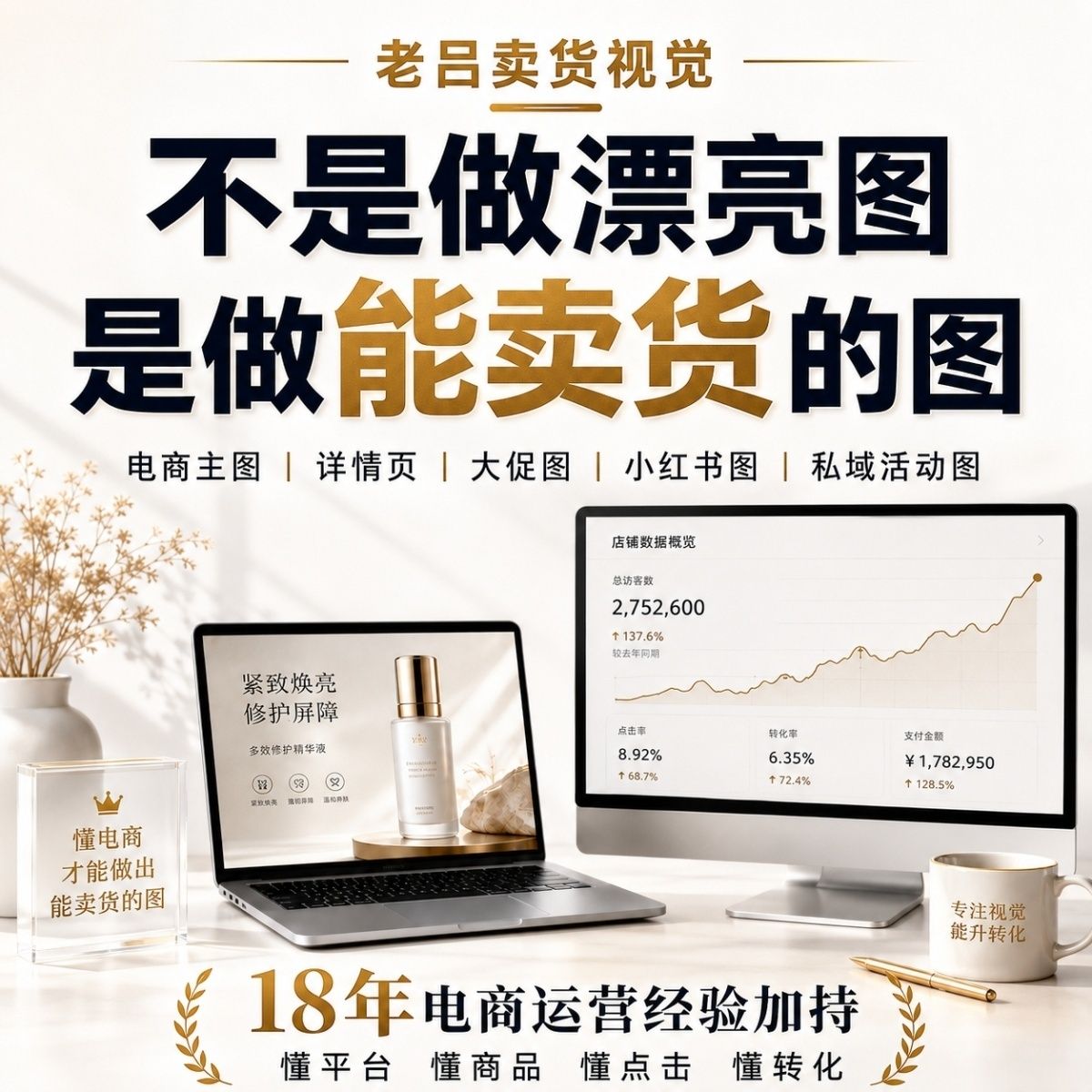 老吕卖货视觉|电商主图详情页活动推广图定制设计