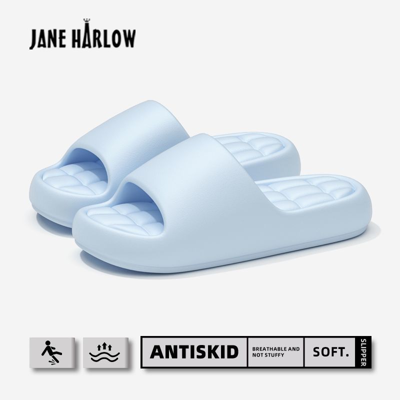 【JANE HARLOW】杰雷哈洛踩屎感拖鞋女新款室内浴室防滑厚底凉拖鞋男